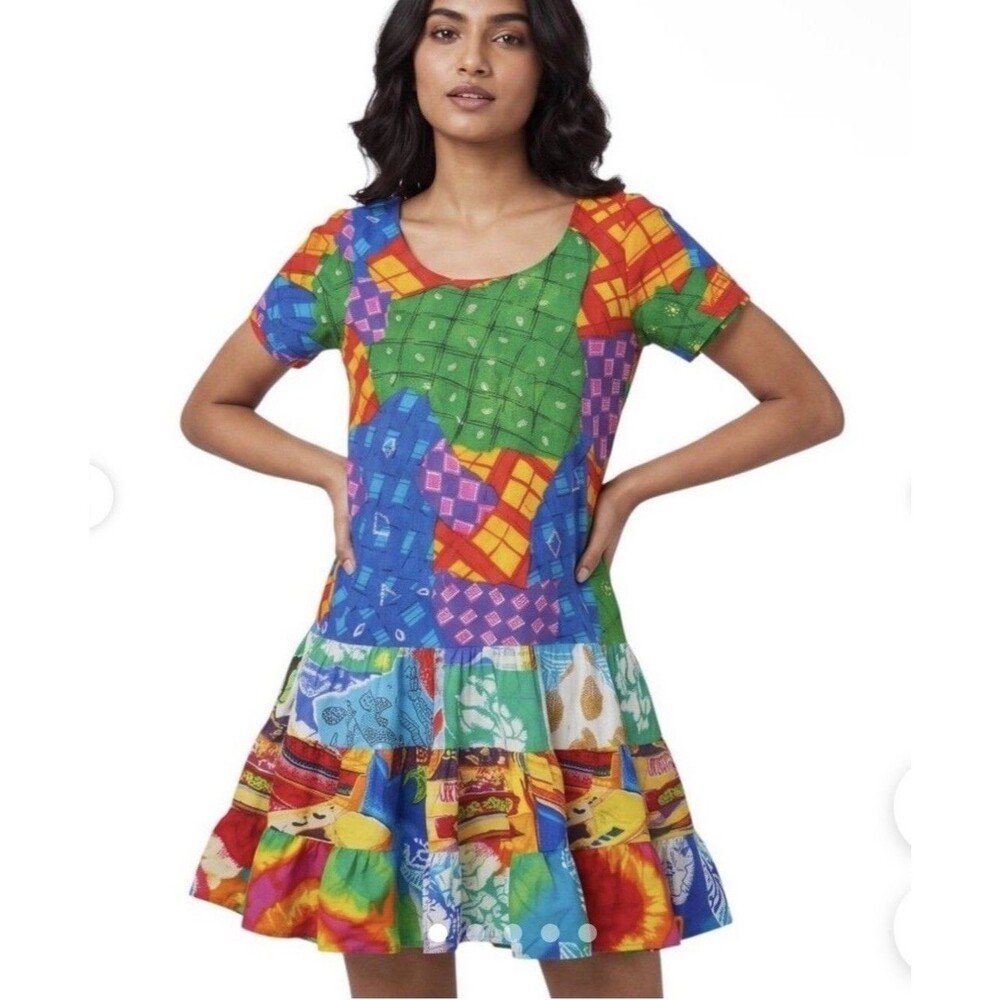 Jams World Floral Dress Size Small Women’s Bright Hawaiian Print